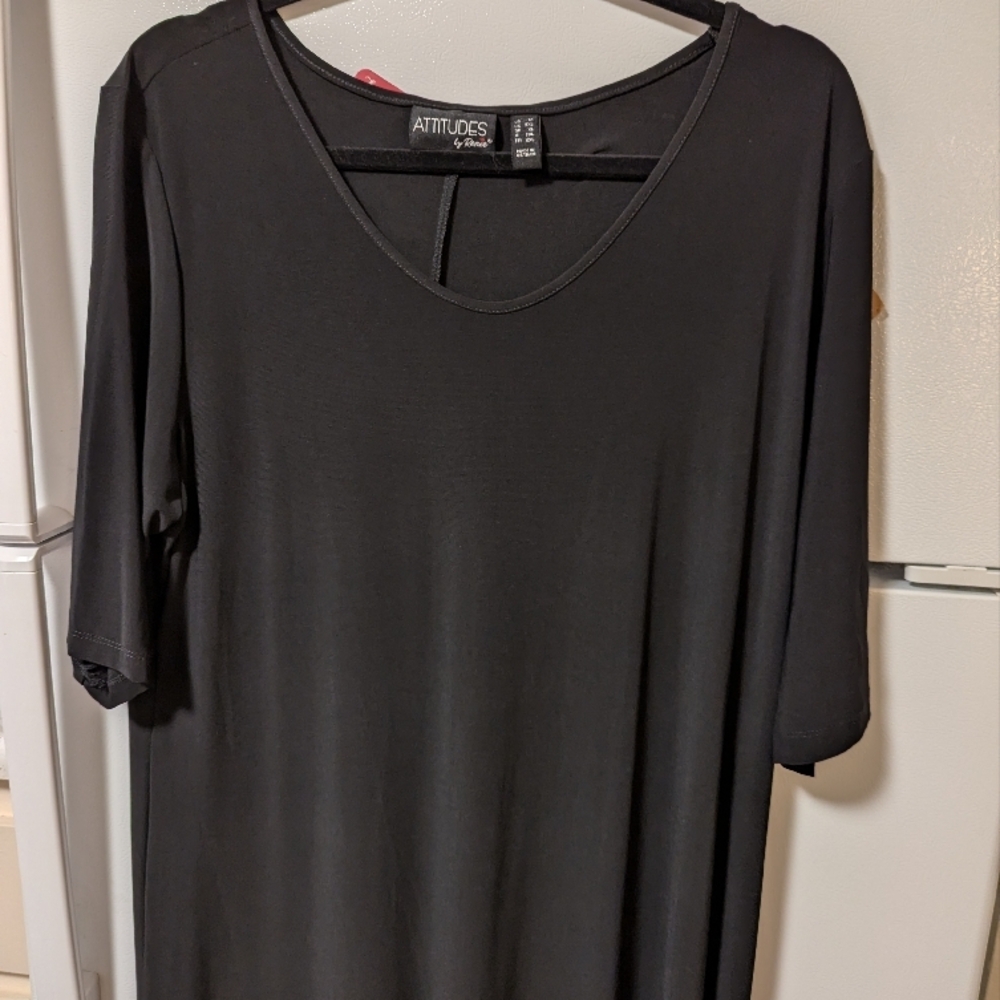 Attitudes by Renee Women's Black Top